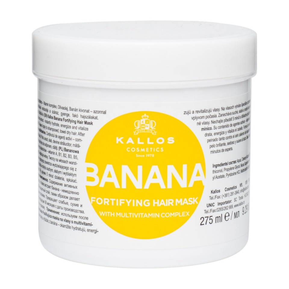 Kallos juuksemask Banana 275ml, naistele