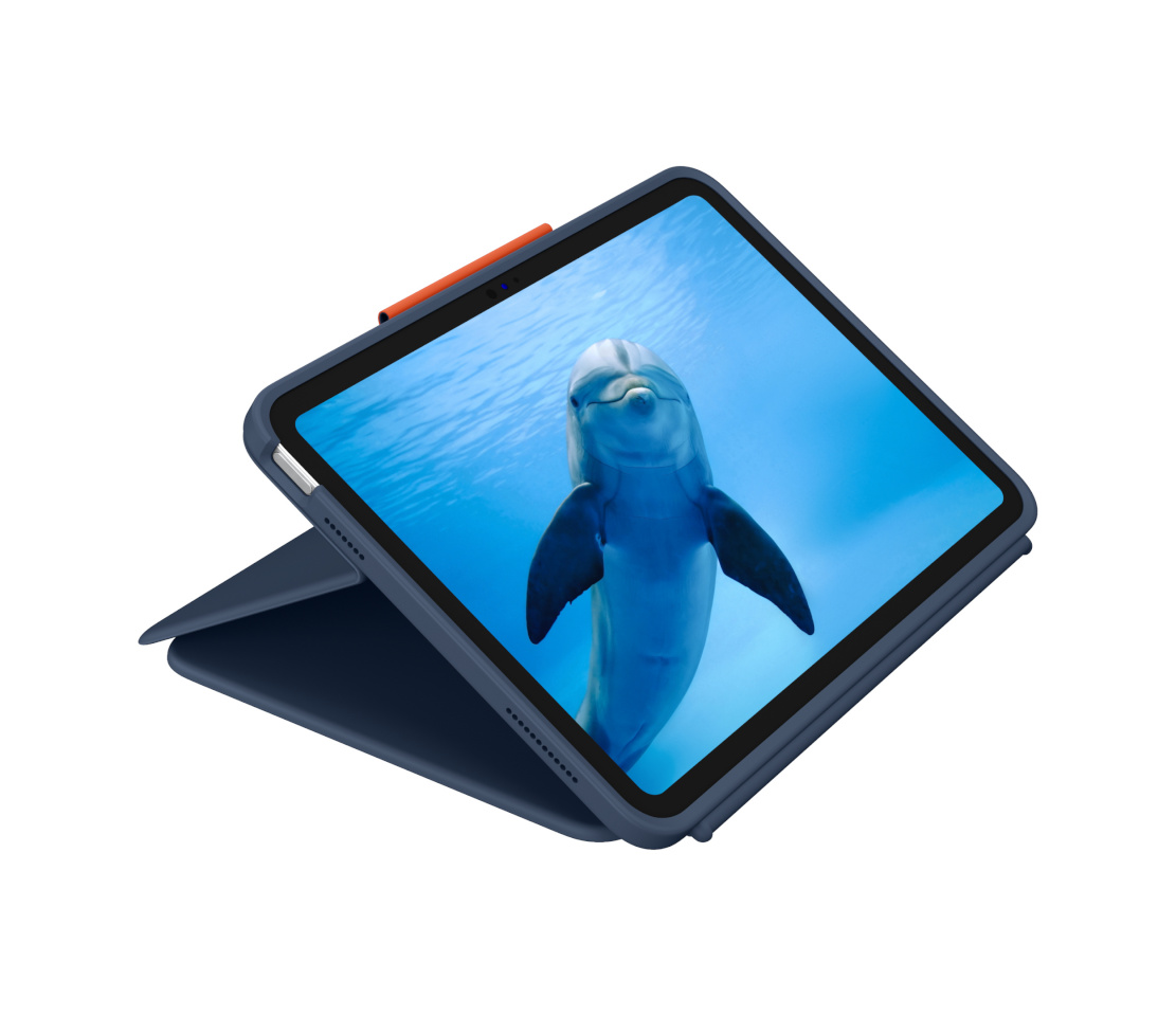 Logitech klaviatuur Rugged Combo 4 Touch (sinine, DE-Layout, for iPad 10. Gen. & iPad A16)