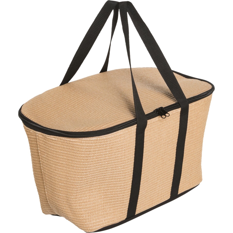 Reisenthel termokott Coolerbag Raffia, pruun/must