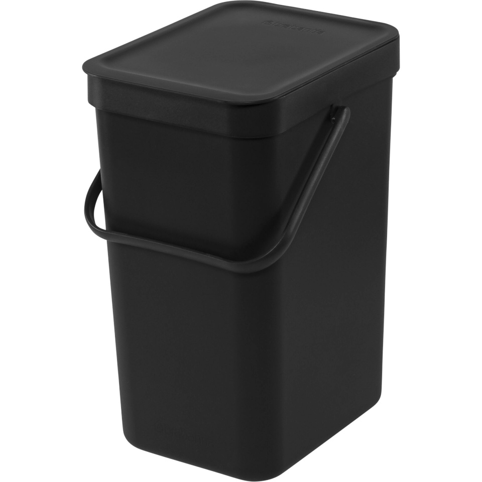 Brabantia prügikast Sort & Go Bin 12L, must