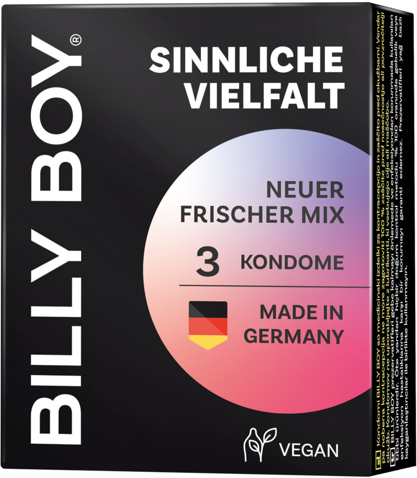 Billy Boy kondoom Sensual Mix, 3tk