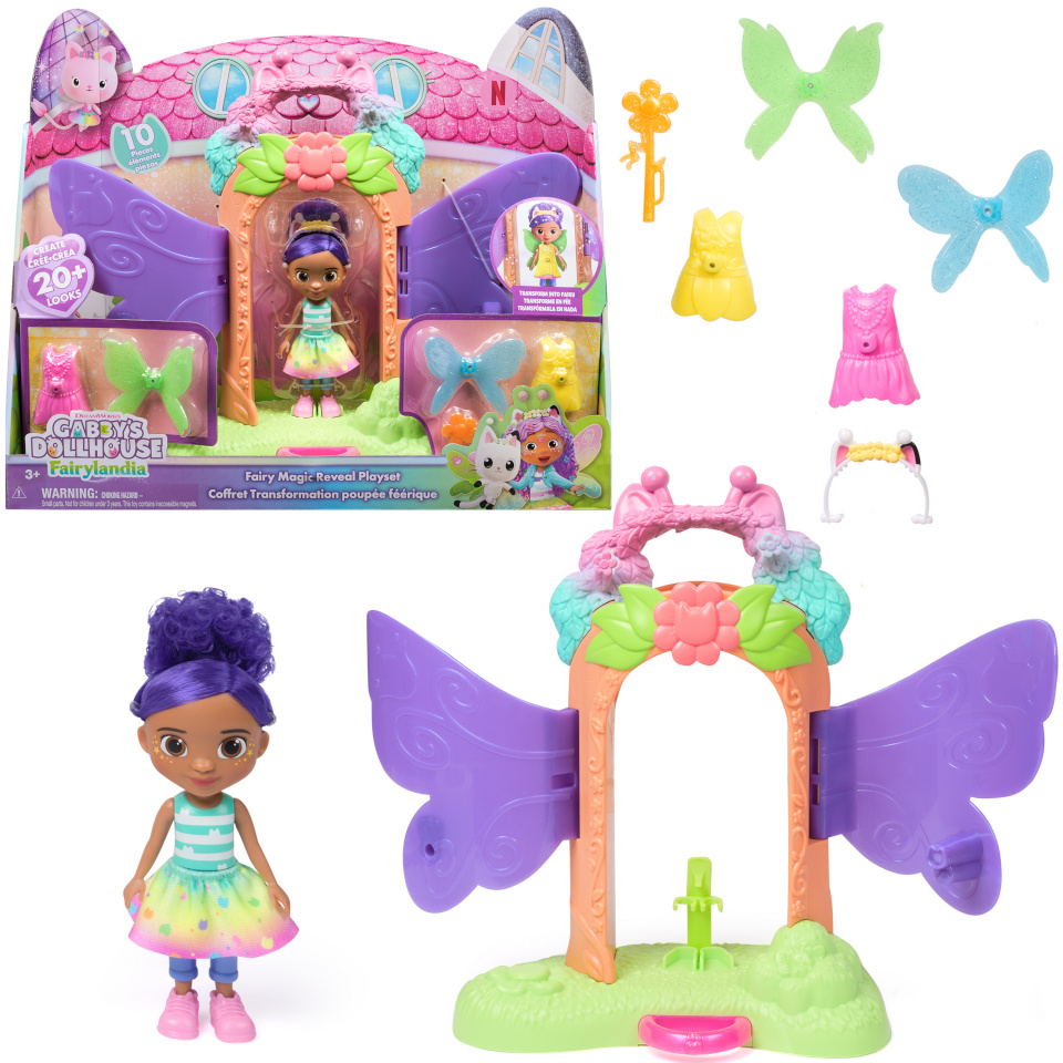 Spin Master mängufiguur Gabby's Dollhouse Fairylandia - Fairy Magic Reveal Spielset (12 Teile)
