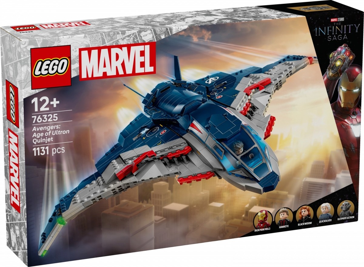 LEGO klotsid 76325 Marvel Super Heroes Avengers: Age of Ultron Quinjet