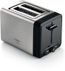 Bosch röster TAT4P420DE DesignLine Compact Toaster, roostevaba teras/must