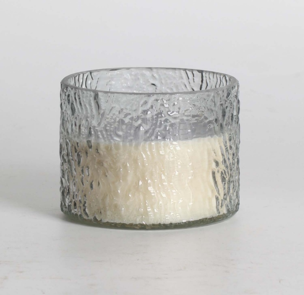 H4Y lõhnaküünal klaasis Nature Green, Northern Forest, 7,5cm, valge