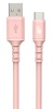 TB kaabel Cable USB - USB C 1 m silicon roosa