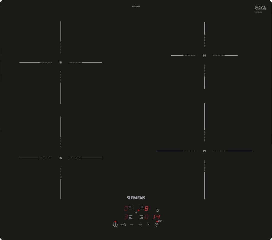 Siemens induktsioonpliit EU61RBEB6E iQ100 Induction Hob, must