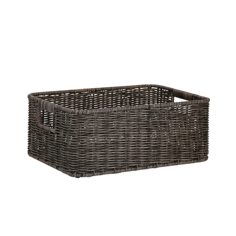 H4Y korv Basile, 34x24x13,5cm, tumepruun