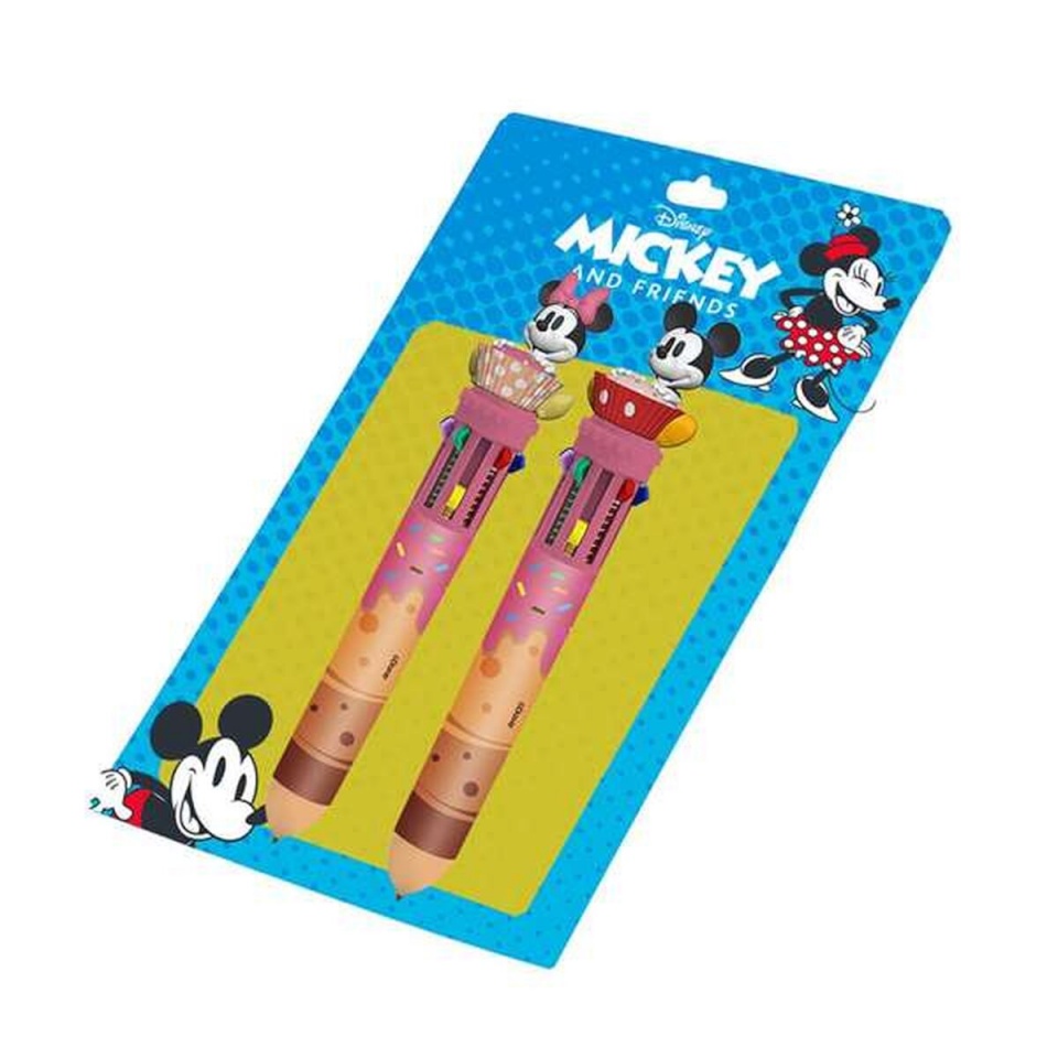 Mickey Mouse Biro pastapliiatsite komplekt Mitmevärviline