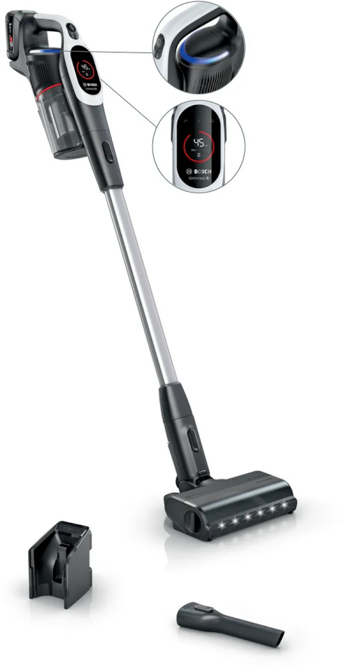 Bosch tolmuimeja BCS931WBA stick vacuum/electric broom Battery Dry HEPA Bagless 0,4 L valge 3 Ah