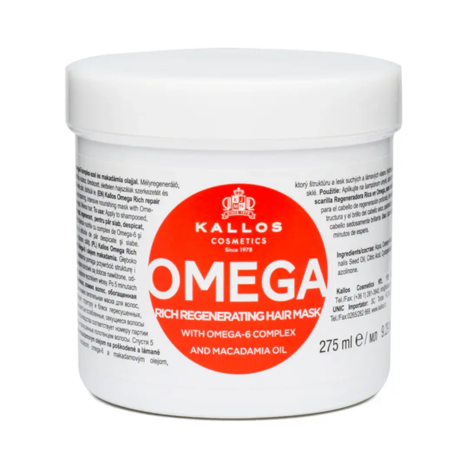 Kallos juuksemask Omega 275ml, naistele