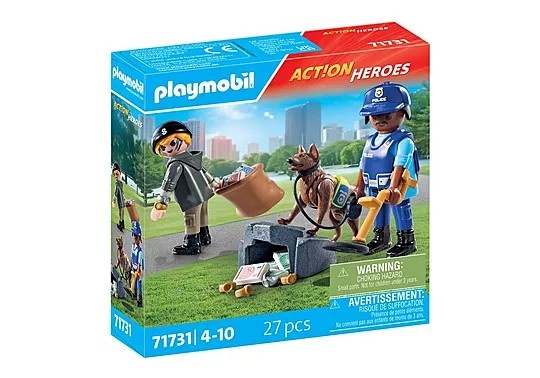 Playmobil klotsid 71731 Action Heroes 71731 Police Search with dog
