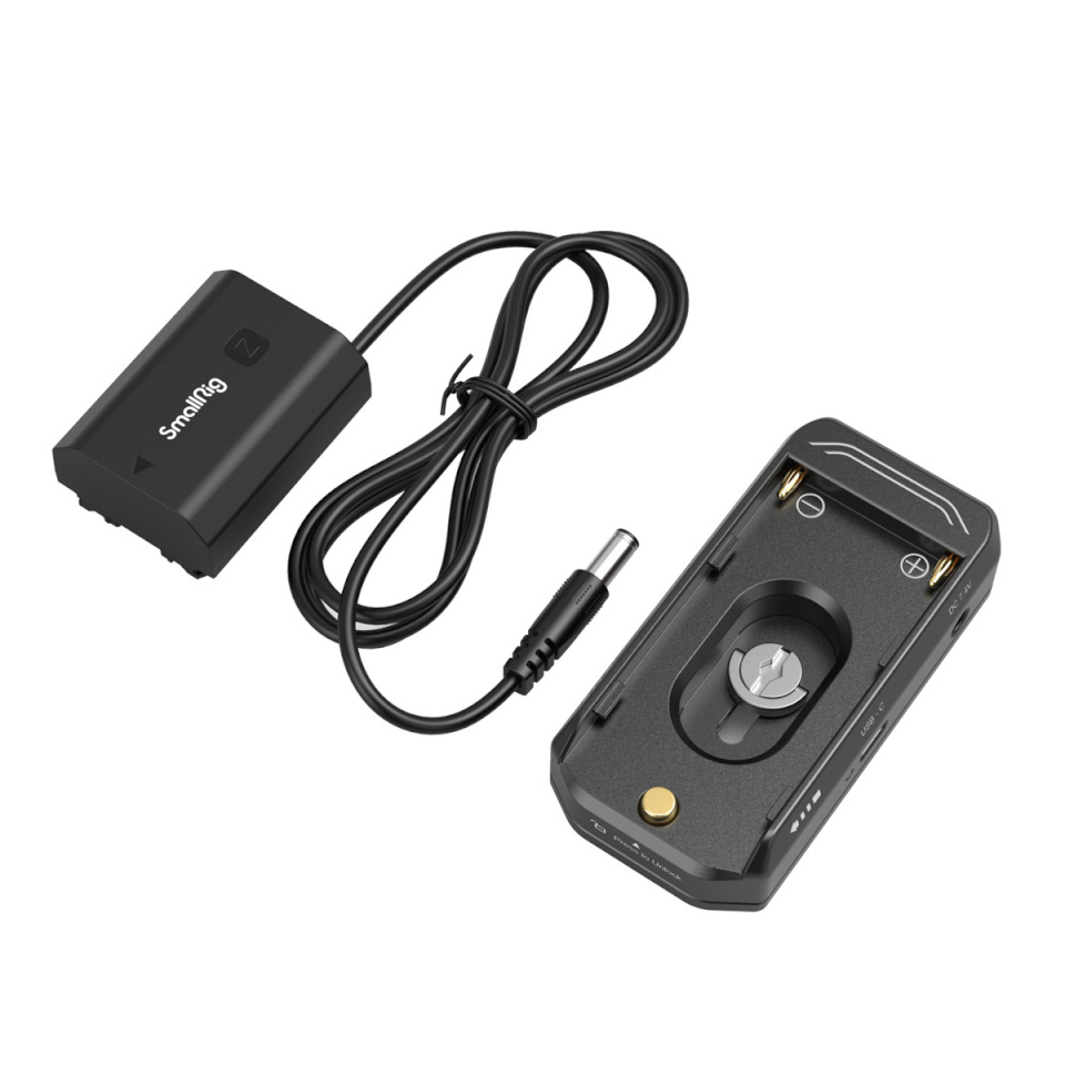 SmallRig 4341 NP-F akuadapteri kinnitusplaadi komplekt + NP-FZ100 mannekeen + kaabel