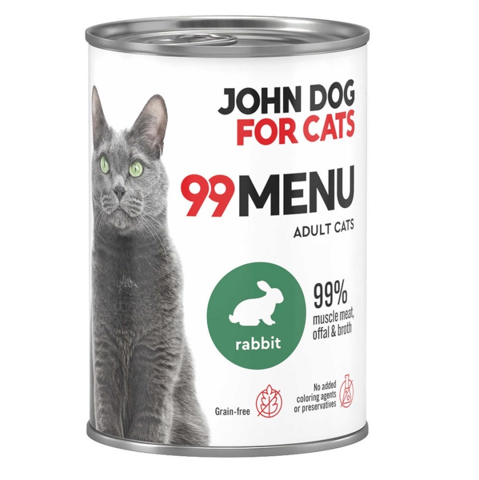 John Dog kassitoit 99 Menu Rabbit, 400g