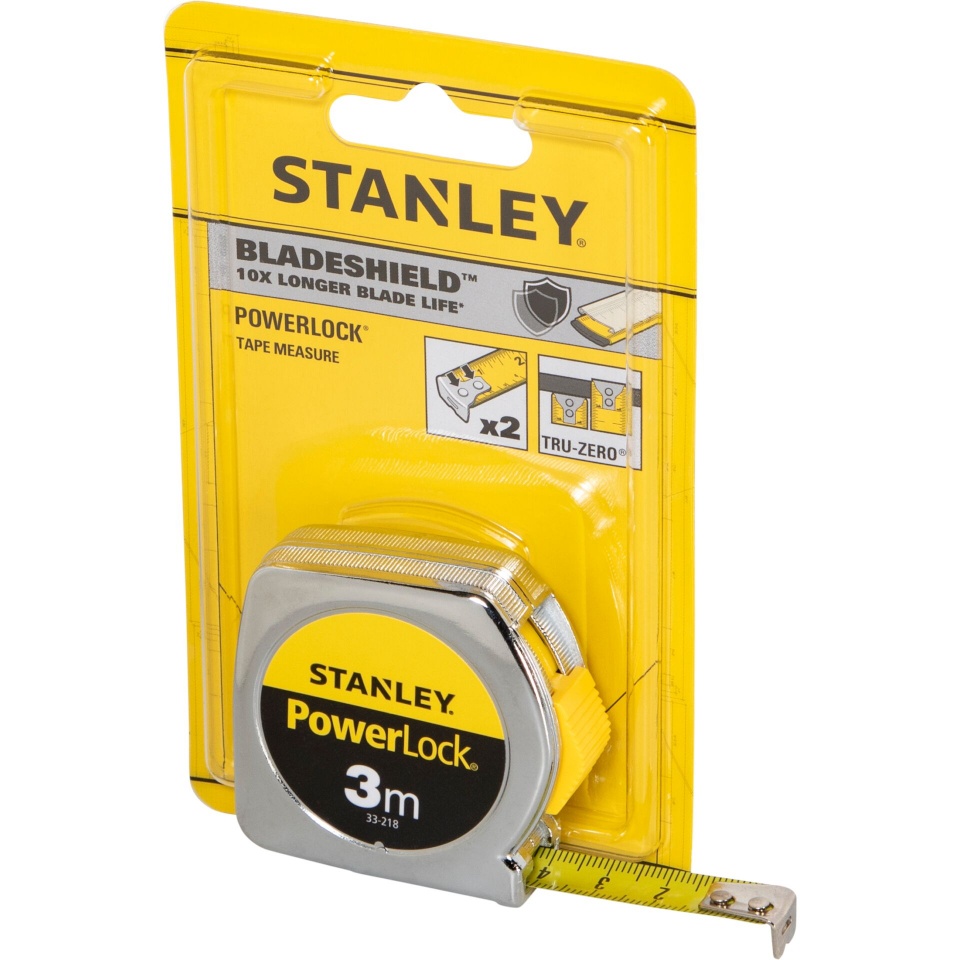 Stanley Bandmaß Powerlock Metall 3m/12,7mm