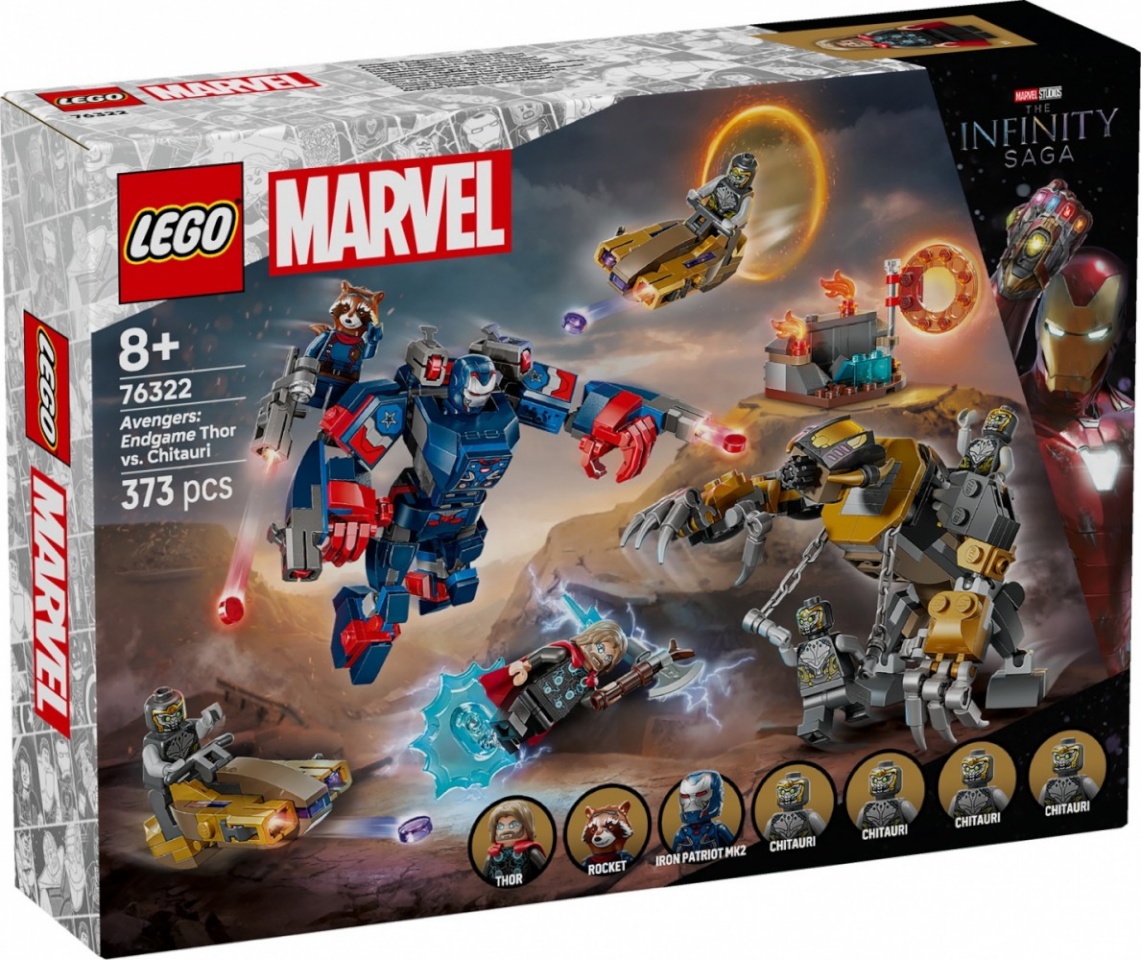 LEGO klotsid 76322 Marvel Super Heroes Avengers: Endgame Thor vs. Chitauri