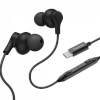 Hama kõrvaklapid Curly USB-C must