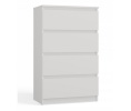 Top E Shop kummut M4/60 MALWA CHEST OF DRAWERS 4 DRAWERS valge