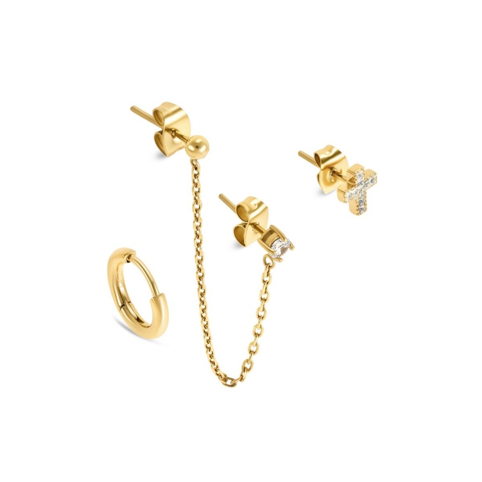 One Jewels naiste kõrvarõngad OJSEEP03G kuldne