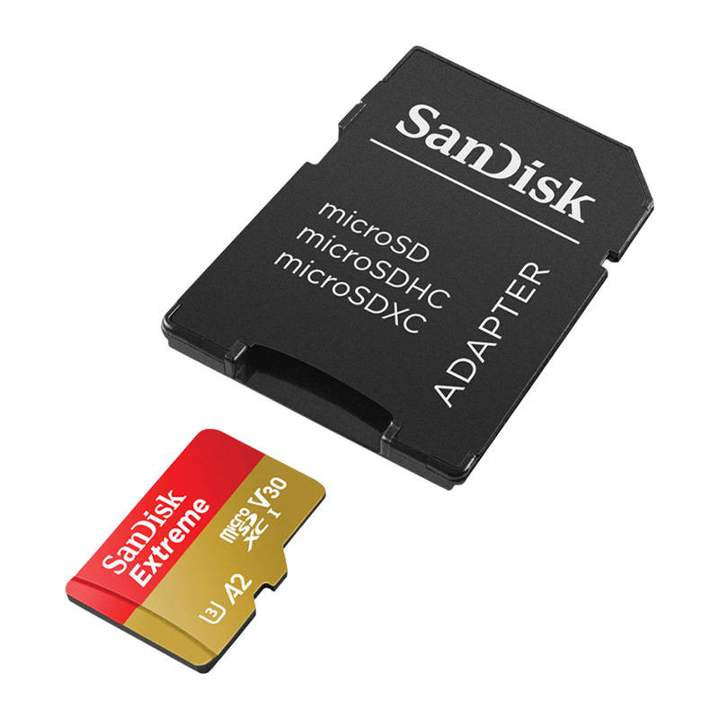SanDisk mälukaart Extreme microSDXC 128 GB 190/90 MB/s UHS-I U3 ActionCam (SDSQXAA-128G-GN6AA)