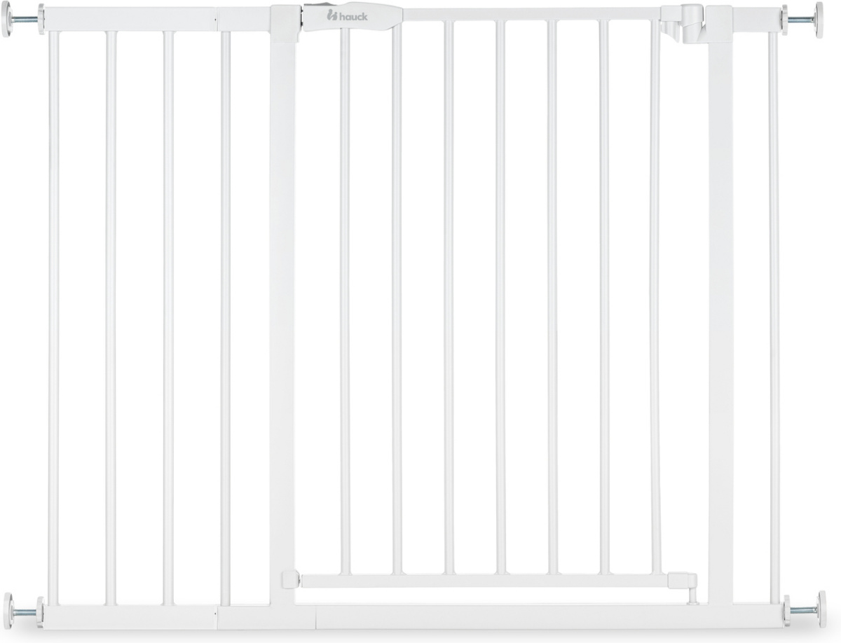 Hauck Open N Stop 2 turvavärav, 75-80cm, valge + 21cm pikendusjupp