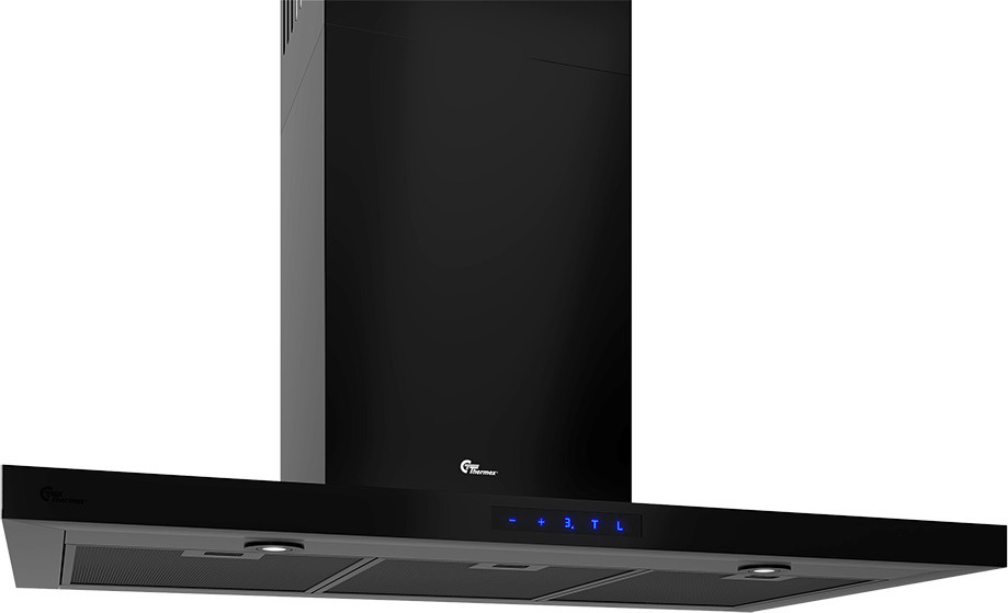 Thermex seinale paigaldatav õhupuhasti Harwich II, must, 90 cm