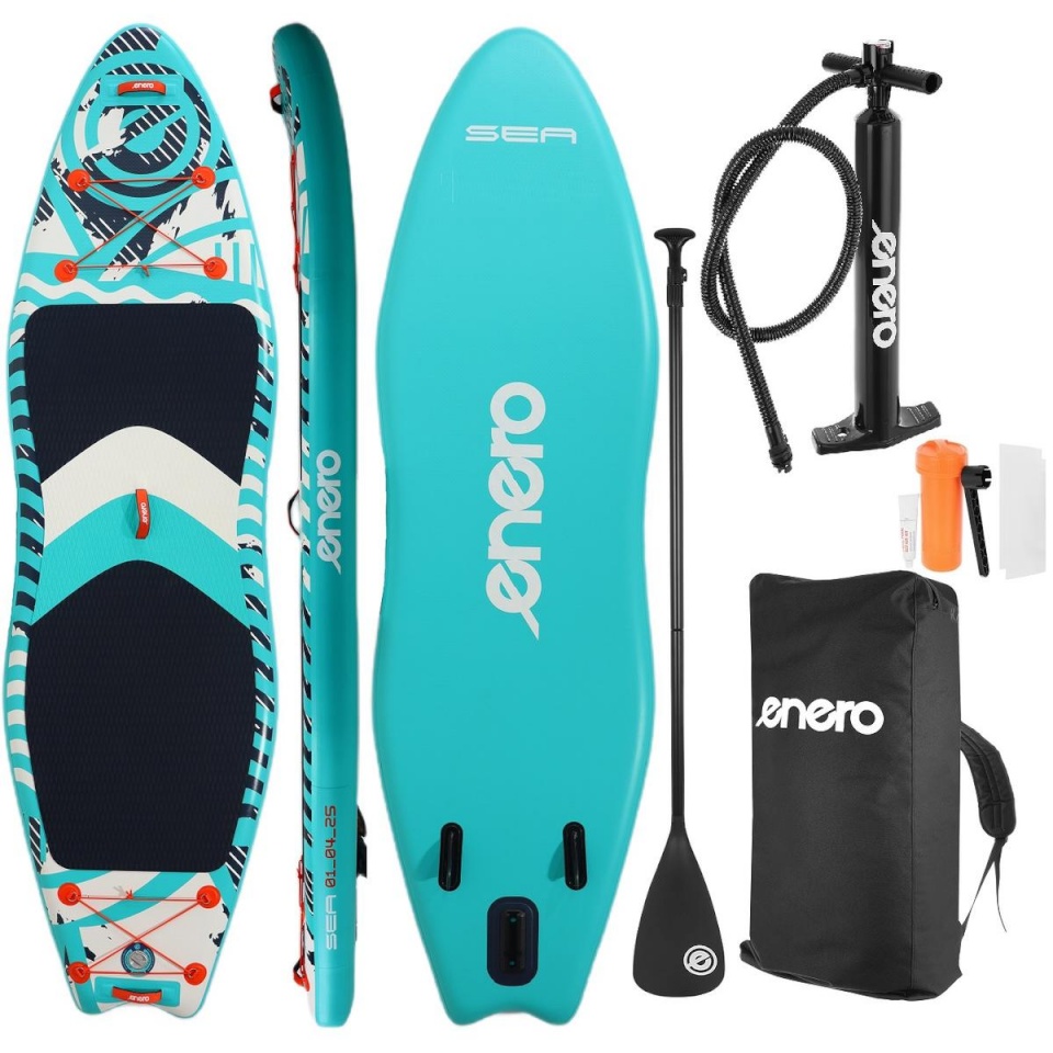 Enero ZESTAW - DESKA 140KG DMUCHANA ENERO 320x91x15CM SEA