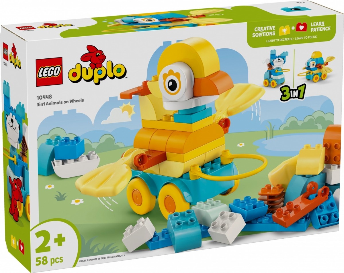 LEGO klotsid 10448 DUPLO Town Tiere auf Rädern 3-in-1-Set