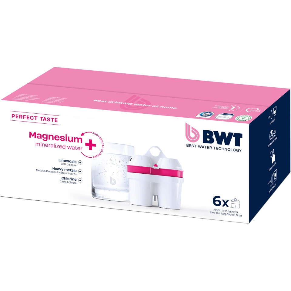 BWT veefilterkann 125681749, 6er Magnesium mineralized water