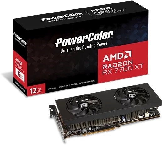 PowerColor videokaart RX 7700 XT 12GB-P