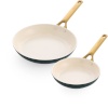 GreenPan Padova Reserve 2 pcs Frypan Set 20+26cm roheline