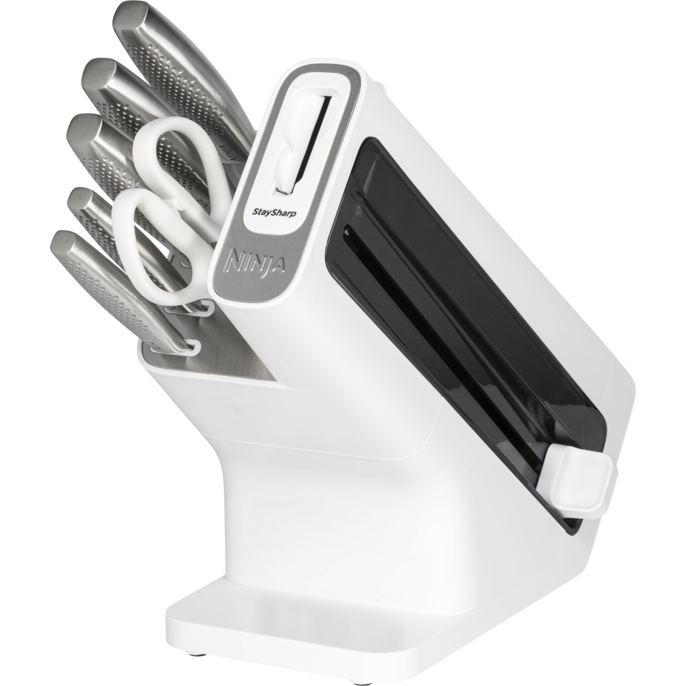 Ninja kööginuga StaySharp Knife Block with Sharpener, valge