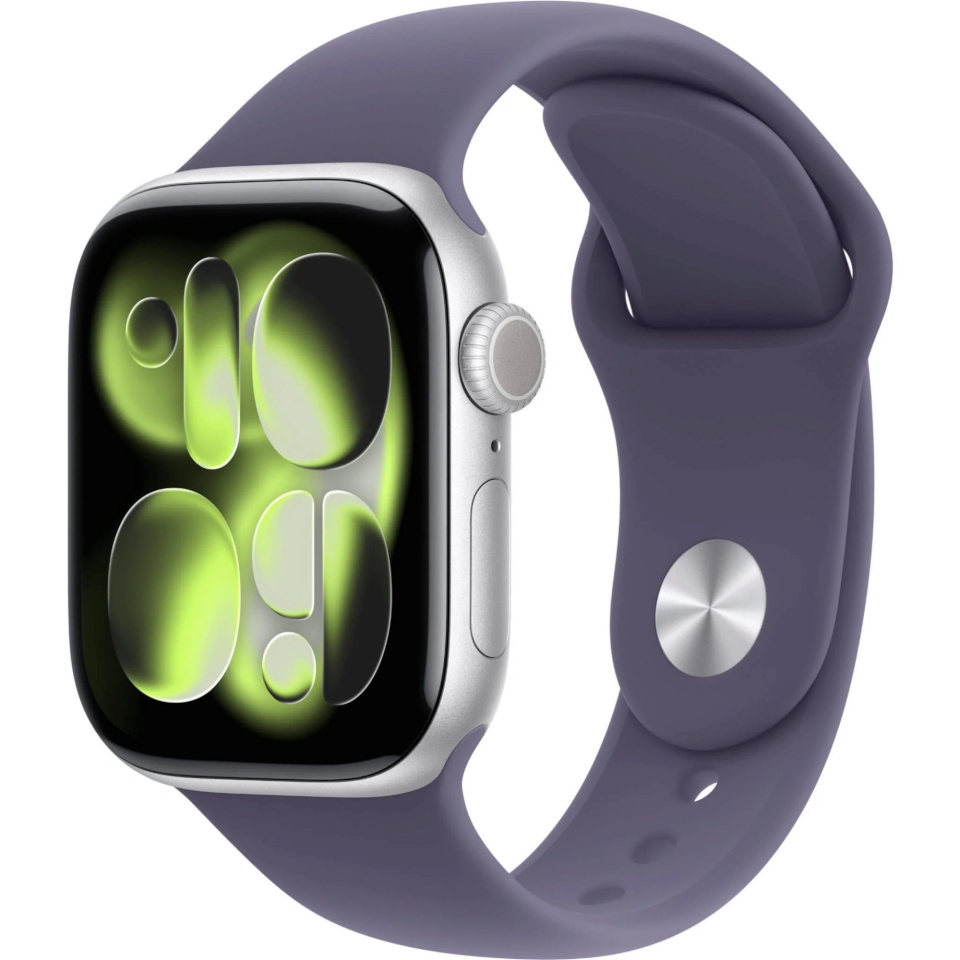 Apple Watch Series 11 42mm GPS + Cellular, M/L, Silver Aluminium, Sport Band, hõbedane/lilla
