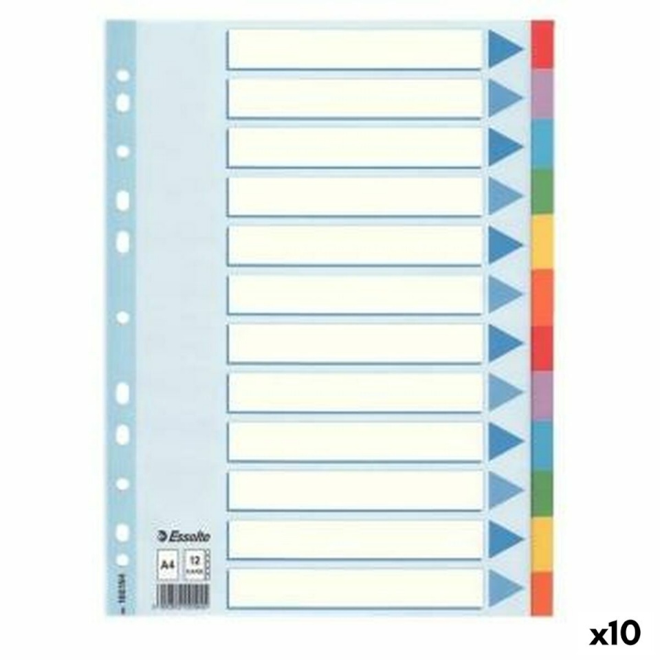 Esselte Eraldajad mitmevärviline A4 10tk