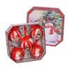 BGB Christmas Kuuseehted punane Mitmevärviline Paber Polyfoam Lumivalgekesest nukk 7,5 x 7,5 x 7,5 cm (5 Ühikut)