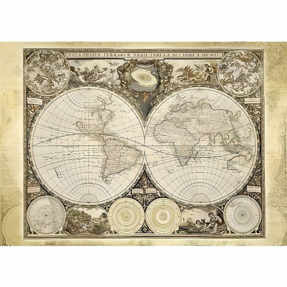 Schmidt pusle Historical World Map Adult 2000-osaline