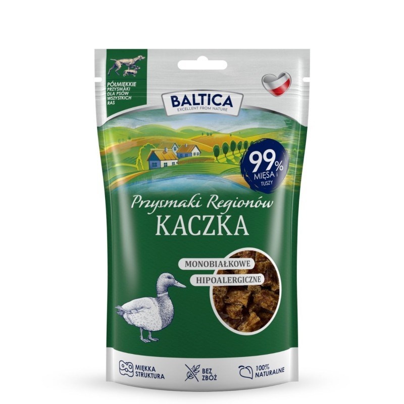 Baltica maius koerale Przysmaki Regionów Monoprotein Duck, 80g