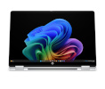 HP sülearvuti OmniBook 5 Flip NG AI 14-km0001nnx - Ultra 7 355, 32GB RAM LPDDR5X 7467 on-board, 512GB , Touch / 14" 2K (1920x1200) OLED, Glacier hõbedane DF+ AI logo - 5MP IR TNR, Not Included 65W AC Adapter, Win 11 Home, 1 years
