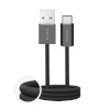 Puro Fabrik 2.0 10W USB-A - USB-C Braided Cable 1.5m - Black must
