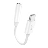 Dudao adapter Dudao L16CPro USB-C to Jack 0,1m (valge)