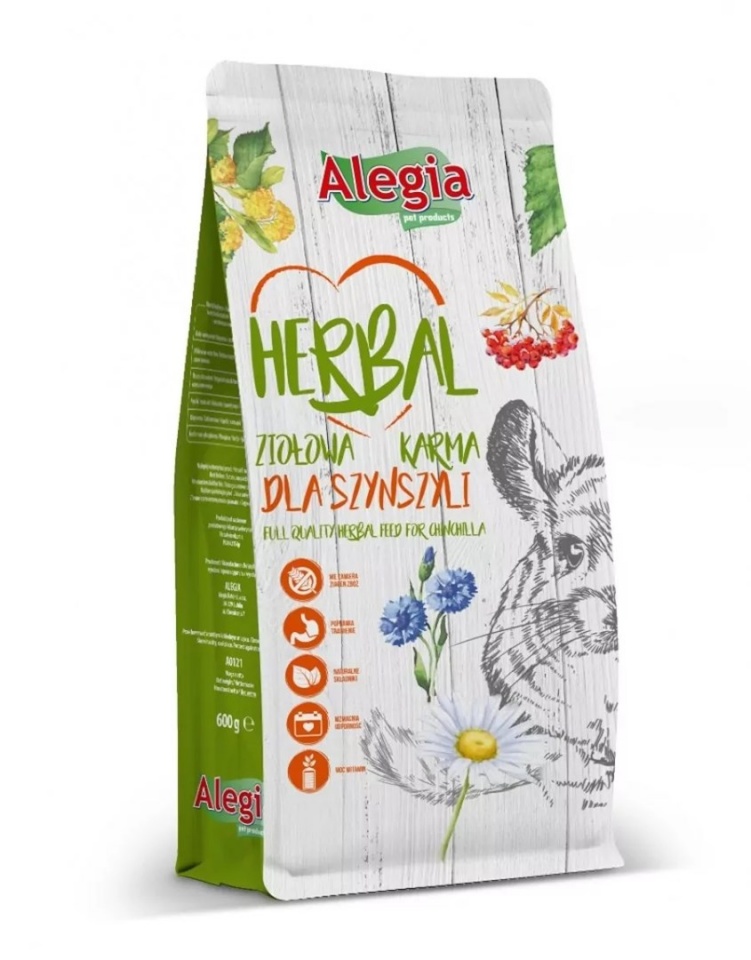 Alegia toit närilistele Herbal, 600g