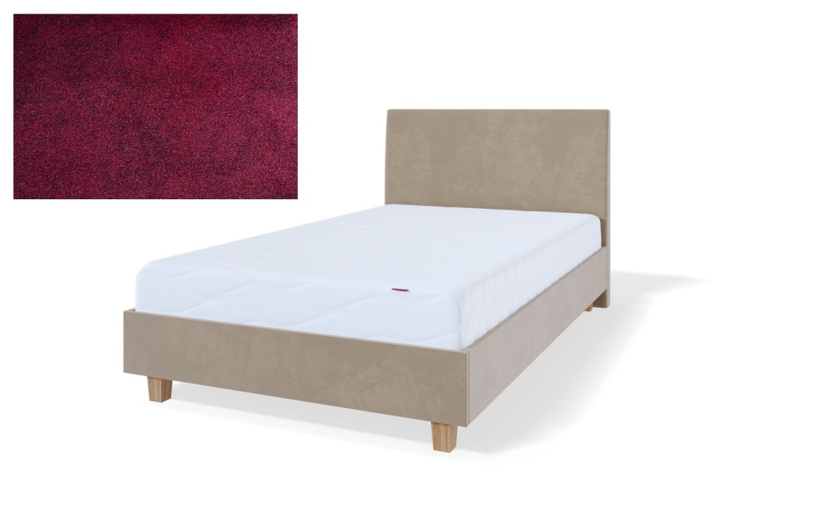 Sleepwell kontinentaalvoodi raam RED MODULAR, 120x200x20cm, HARRISSON Aubegine lilla