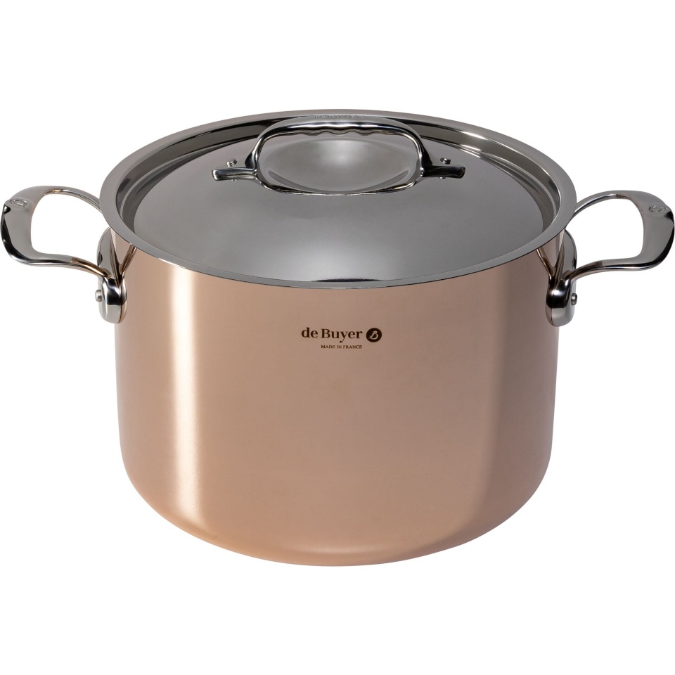 De Buyer pott Prima Matera Saucepot copper/steel high 24cm induction