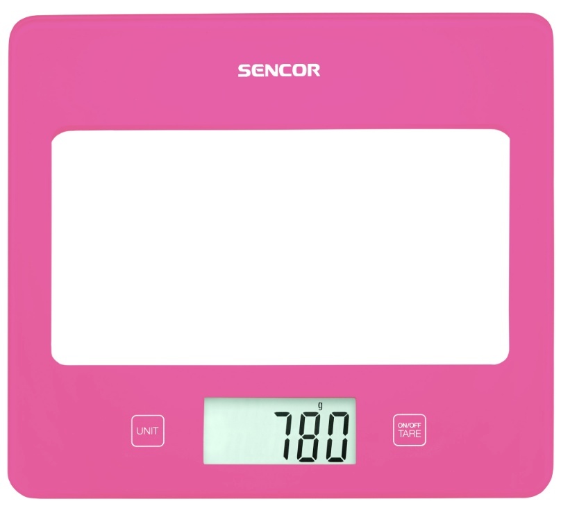 Sencor köögikaal SKS5038RS Kitchen Scale with Large LCD Screen, roosa