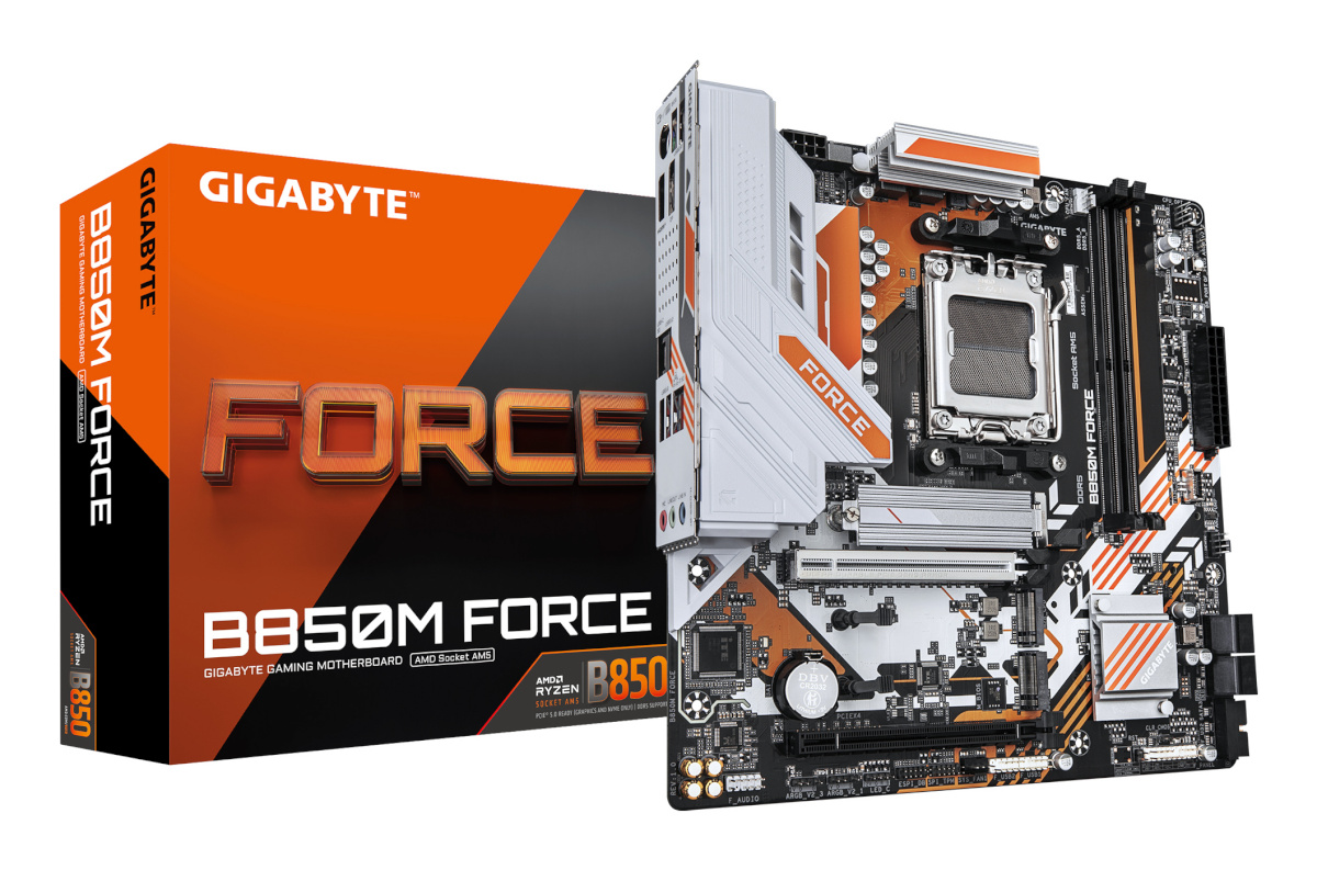 Gigabyte emaplaat AMD B850 sam5 micro-ATX memory Ddr5 memory Slots 2 b850mforce