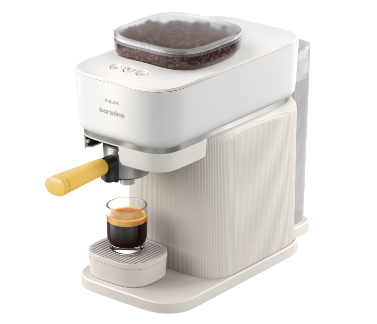 Philips kohvimasin Coffee maker | BAR300/03 Baristina | Pump pressure 16 bar | Semi-automatic | 122.8 W | valge