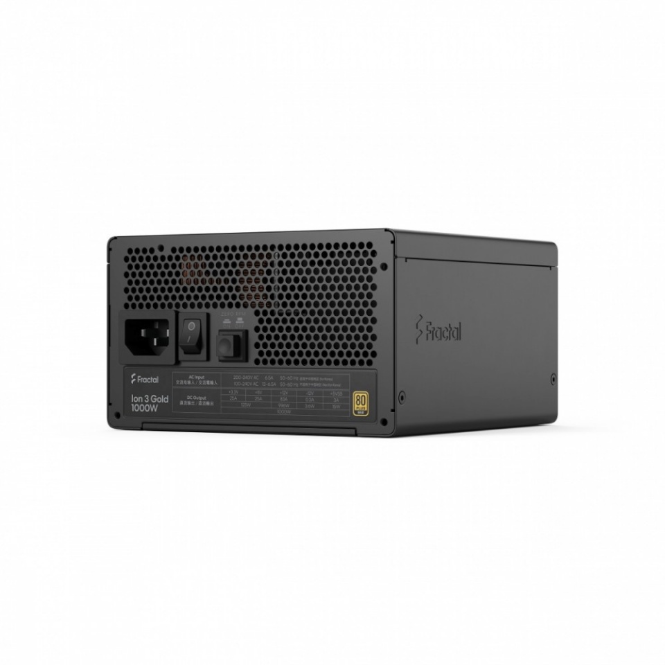 Fractal Design toiteplokk FDE Ion 3 kuldne 1000W 80+ kuldne must