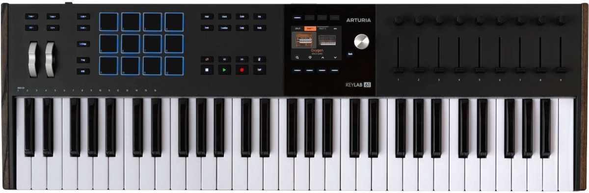 Arturia süntesaator KeyLab 61 Mk3 MIDI kontroller, must