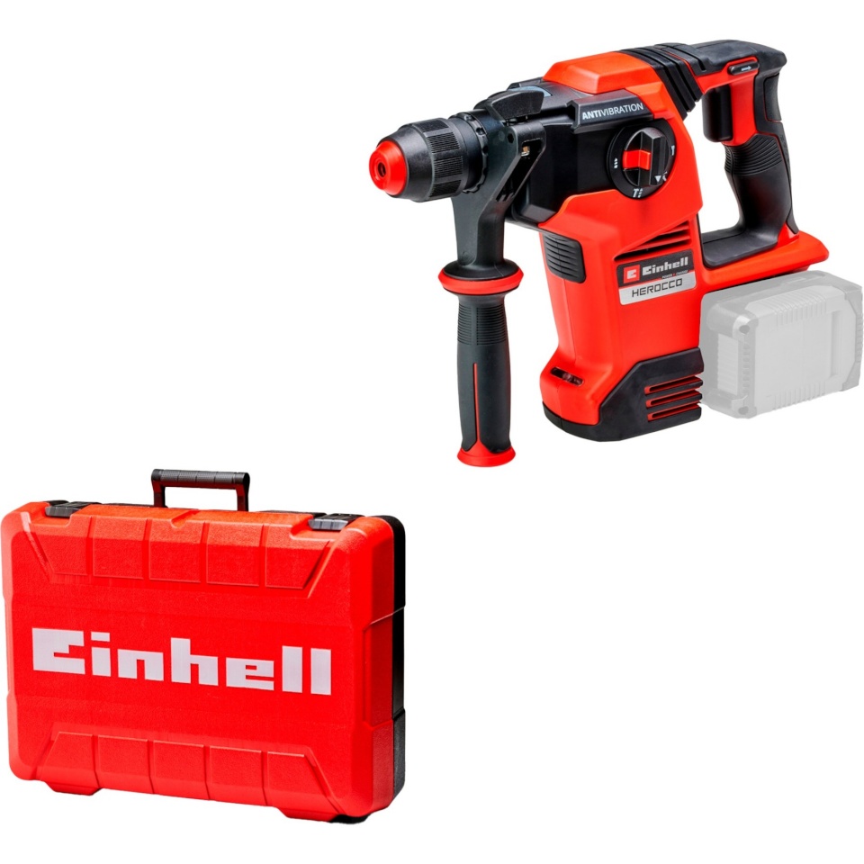 Einhell akuga lööktrell 4513950 Professional Cordless Hammer Drill HEROCCO 36/28, 36 Volt (2x18 Volt), punane/must
