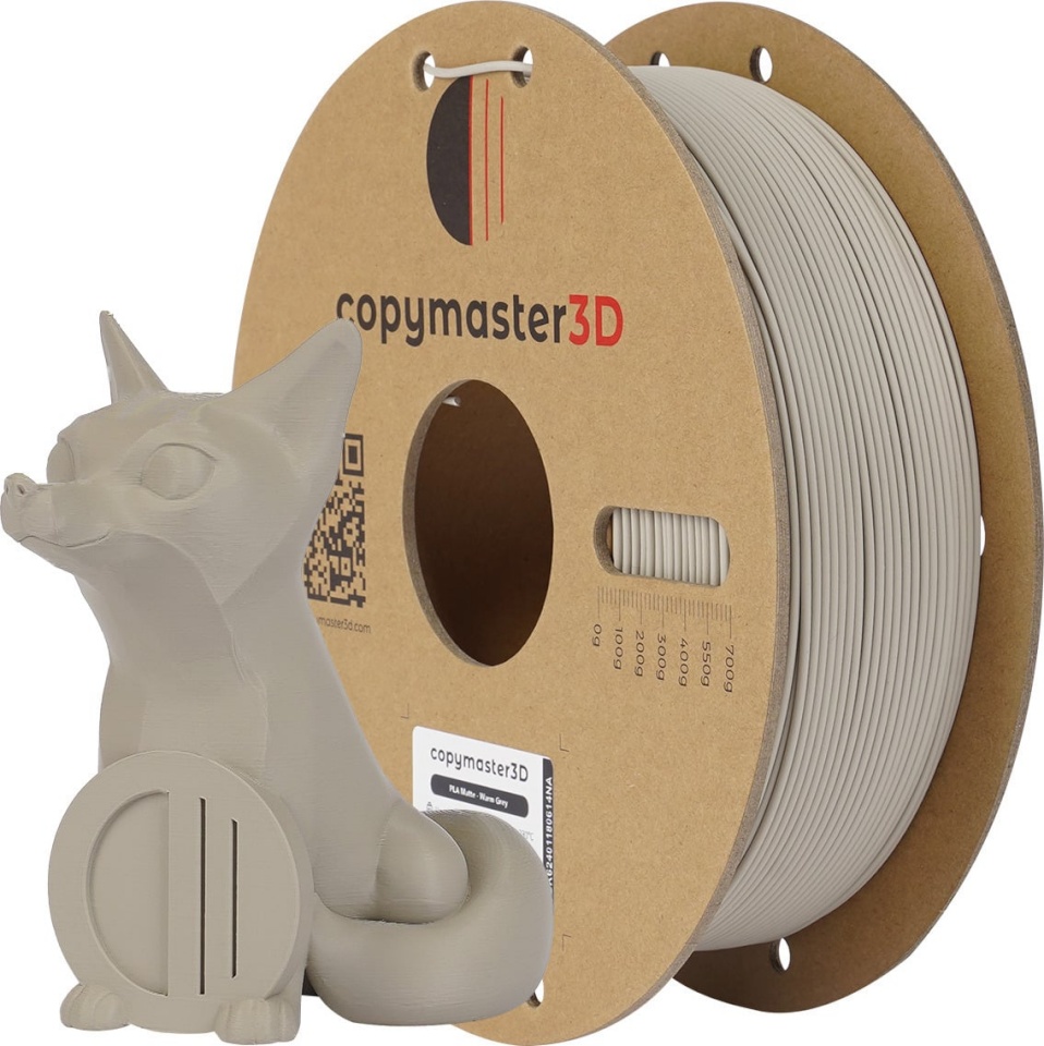 Copymaster3D PLA MATTE 3D printeri filament, 1,75 mm, matt soe hall
